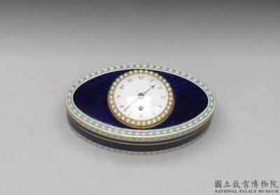 图片[3]-Gold-body painted-enamel bordered snuff box with clock mounting, circa 1813, England or Switzerland-China Archive